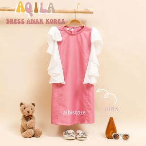 DRESS AQILA TOYOBO CERUTY BABYDOLL KEKINIAN KOREAN STYLE PREMIUM