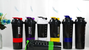 แก้วเชค แก้วโปรตีนกระบอกเชคโปรตีน แก้วเชคเวย์ กระบอกผสมเวย์ ขวดเชคเวย์โปรตีน spider bottle 3 ชั้น กระบอกเวย์ กระบอกเชค whey มีที่ใส่ยา กระบอกโปรตีนมีตัวกรอง ขวดเชคออกกำลังกาย ขวดเชคเวย์มีตัวสปริง กระบอกเชค กระบอกเชคเวย์ ขวดใส่เวย์ คนเล่นเวย์