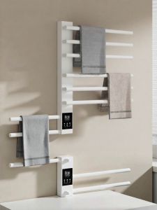 DXD | towel shelf Electric Heating Towel Rack with Small Size Holes Carbon Fiber Drying Hanger