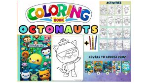 OCTONAUTS COLORING ACTIVITY BOOK – FUN & EDUCATIONAL GIFT BIRTHDAY GIVEAWAY PARTY LOOT BAG FOR KIDS