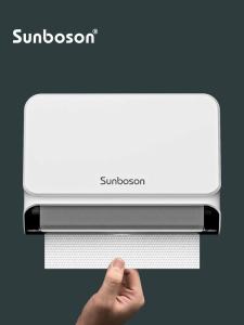 กล่องใส่ผ้าเช็ดมือติดผนังแบบไม่ต้องเจาะสำหรับห้องน้ำโรงแรมสไตล์ยุโรป กล่องใส่กระดาษชำระแบบติดผนังในครัว กล่องใส่กระดาษเช็ดมือแบบเปิดด้านล่าง