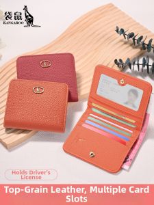 Kangaroo | Womens Compact Thin Genuine Leather Wallet
