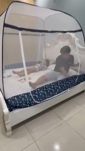 Màn Chụp Mùng Chụp Đỉnh Rộng Cao Cấp Mộc Miên 18mx2m - 2 cửa ( video hình thật )