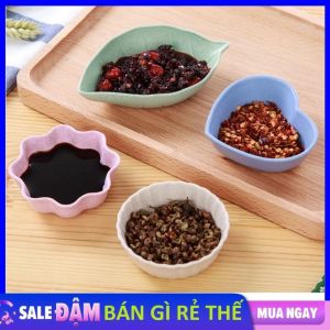 Chén Đựng Gia Vị Kiểu Dáng Xinh Xắn Chất Liệu Lúa Mạch - Chén Bát Nhỏ Đựng Nước Mắm Nước Chấm Xì Dầu Để Bàn Ăn Lúa Mạch - Khay Đựng Gia Vị - Chén Cho Bé Ăn Dặm Làm Từ Lúa Mạch