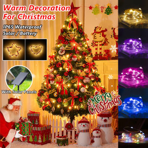 Solar Fairy Lights Christmas Lights 1-10M 10-100 Lights LED Copper Wire Lights Indoor and Outdoor Birthday Wedding Party Christmas Decoration