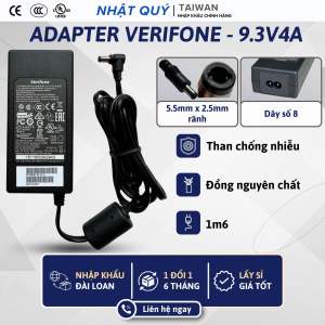 Nguồn Adapter 9v4a VERIFONE - Jack 5.5mm x 2.5mm (rãnh) - Sạc 9.3V 4A cho máy POS máy in đơn...