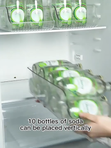 Refrigerator Organizer Box Can Holder Transparent Storage Box Vegetable Fruit Storage Box Container Kitchen