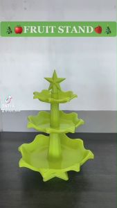 UNIDAS 3 Layer candy color fruit trays Pastry Cookie Tray Rack Candy Buffet Fruit Holder for Wedding and christmass season