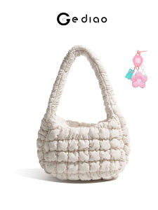 Cloud Texture Finger Bubble Bag Studio Stitching Texture Spring New Style 2025 Underarm Single Shoulder Foldable Womens Bag