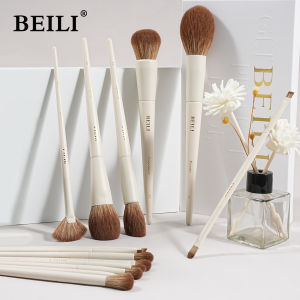BEILI Professional Makeup Brush Set 15Pcs Suitable for Loose Powder Blush Eye Shadow Eyeliner Blending Highlight Soft Hair