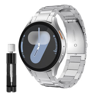 No Gaps Metal Strap for Samsung Galaxy Watch4 5 6 7 40/44mm Classic 42/43/46/47mm Matt Band 20mm Stainless Steel Link Bracelet