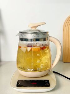 Kawu multifunctional health pot household electric kettle teapot 1.5LPeriuk kesihatan pot body glass material can be kept warm and heated quickly 养生壶