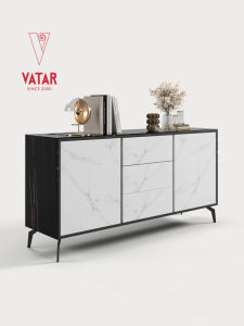 VATAR | Double Door Three Drawer Modern Italian Dining Cabinet