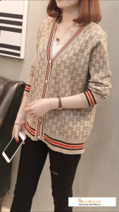 Áo khoác len nữ cài cúc trước GLA225 Cuocsongvang