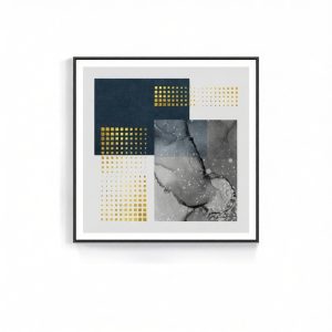 Modern Minimalist Crystal Ceramic Painting