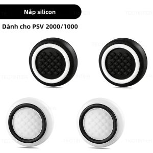 4 Chiếc Silicone Mềm Ngón Tay Cái Dính Grip Mũ Dành Cho Sony PSVita Psvita PSV1000/2000 Tay Cầm Chơi Game Chi Tiết Sửa Chữa Bảo Vệ Ốp Lưng Phụ Kiện