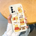 Cute Honey Bear Silicone Phone Case Full Cover Protection for OPPO A93 A95 A96 A1pro A97 A92s A52 A3 A72 Women's New Model Anti-Fall. 
