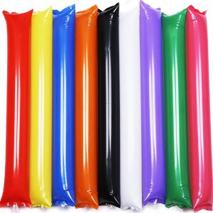 24/48pcs Inflatable Clapper Cheerstick Inflatable Sticks Balloon Stick Clapper Cheering Stick Noise Maker Balloon Concert Party