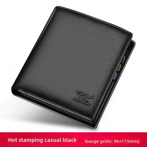 SEPTWOLVES | Mens Compact Leather Wallet Lightweight