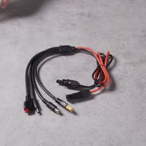 Dây Nguồn Bảng Điều Khiển Năng Lượng Mặt Trời 1m Cáp Sạc Lưu Trữ Năng Lượng 12AWG Tương Thích Với 7909/5521/6530/XT60/35135 Cho Hệ Thống Năng Lượng Mặt Trời Quang Điện