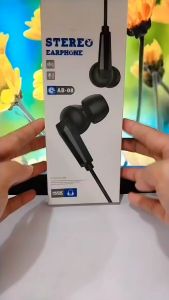Handsfree AB-08 + Mic Hifi Audio sSereo Earphone Headset Universal