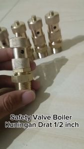 Promo Safety Valve Boiler Setrika Uap Kuningan Drat 1/2 Inch