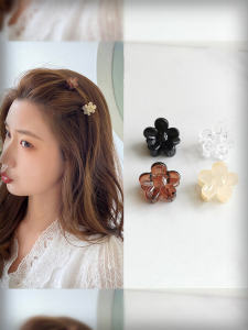 Delicate Mini Flower Hair Clip Womens Hair Accessories Side Parting Hair Clip Simple Hair Grab Clip  out Fashion Jewelry