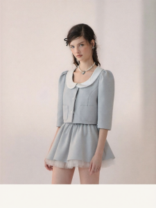 AIVEI | Youthful Elegance Sequin Short Jacket