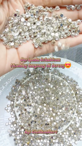 Payet Diamond Permata Cangkang 3D Jahit Size ss 25 Per 20 pcs