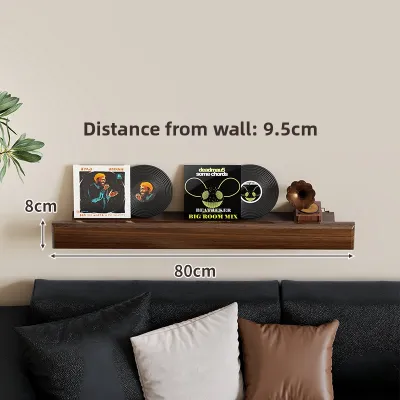 evesigar | Retro Wall Mounted Magazine Rack Solid Walnut