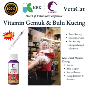 JooaraCat VetaCat Multivitamin Cat & Kitten Multivitamin Syrup Cat Fur Shedding Increase Appetite