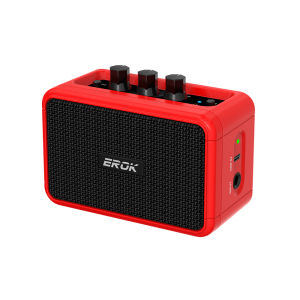 EROK 5W กีตาร์ไฟฟ้าลําโพง Clean และ Overdrive 2 เสียงรองรับการเชื่อมต่อ BT/หูฟัง Mini Amplifier