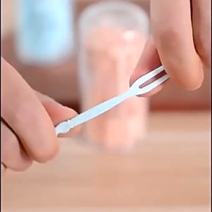 50pcs/set afternoon tea fork plastic fruit fork disposable tableware fruit fork