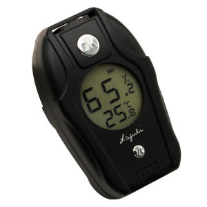 Lafuli Plug-in Cigar Moisture Meter Probe Cigar Internal Humidity Measuring Instrument Thermometer