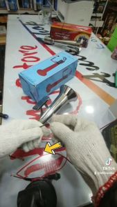 Còi chim nhôm dày dặn huýt to lõi van cánh quạt đồng loại bên dễ lắp đặt  12 v -24v