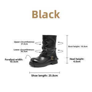Josiny | Retro Black Short Boots