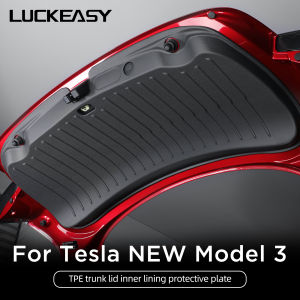 For Tesla Model 3 Highland 2025 Car Trunk Tailgate Protection Pad Trunk TPE Anti-dirty Protective Pad Model3 2024 Accessories