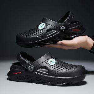 2025 Men Fashion Beach Sandals Thick Sole Slipper Solid Outdoor Waterproof Anti-Slip Sandals Casual Flip Flops for Men