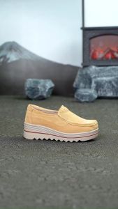 LUOXIWEI Women Wedges Shoes Loafers Shoes for Women On Sale Thick Bottom Casual Shoes Flat Shoes High Heel Loafers Soft Platform Sneakers Fashion Ladies Flats Heels Wedges Shoes Women Big Size 42 3088