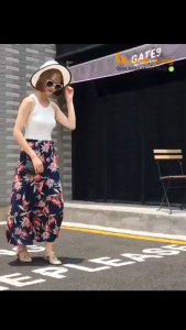 Chân váy chống nắng hoa kiểu nhật GLV157