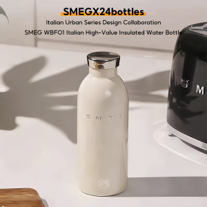 SMEG Stainless Steel Water Bottle 500ml Vacuum Insulated Flask Sports Cup Hot&Cold Leakproof Tumbler
