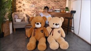 UMI 80/100/120cm Rabbon Love Giant Big Teddy Bear Besar Plush Toys Doll Birthday Christmas Gift Patung Beruang Murah