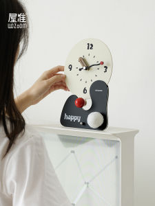 WOZOOM Living Room Entrance Hall Tabletop Decorative Clock TV Cabinet Display Home Decorations Essential Oil Diffuser