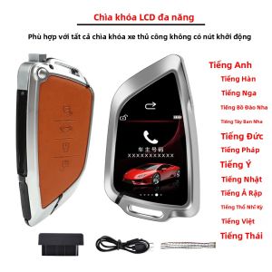 Chìa Khóa Xe Thông Minh LCD Đa Năng Có Lưỡi Dao Dành Cho BMW Audi Benz Hyundai Honda Toyota Buick Kia Nissan Ford Land Rover Porsche Opel - Khóa Thông Minh Chống Mất