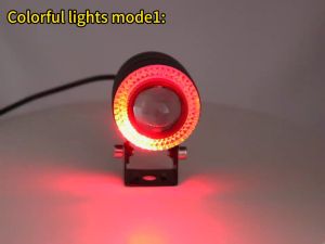 2Pcs Mini Driving light Motorcycle LED Headlight Waterproof Super Bright With 3 Way Switch