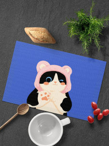 Thảm Cách Nhiệt PVC Hoạt Hình Dễ Thương Cho Bàn Ăn Chống Thấm Nước Chống Dầu Thảm Trang Trí Tối Giản Hiện Đại Cho Bàn Ăn Kiểu Tây