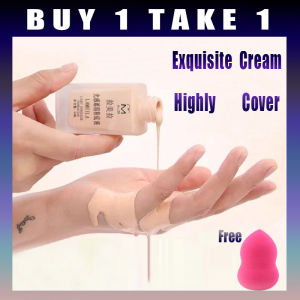 【SULB STORE】BB and CC Foundation Cream Waterproof Oil Control Natural Finish Makeup Head Lightweight Stay All Day Makeup Foundation Concealer Full Coverage Cream Brightening Long Lasting Makeup Poreless Foundation Cream Matte Finish Makeup Liquid Base