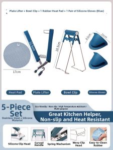 Heat-Resistant Tongs Set
