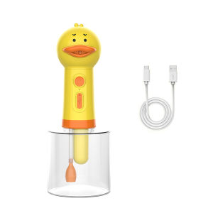 Small Yellow Duck Pet Cleaning Bathing Electric Foam Machine Usb Charging Automatic Soap Dispenser Foam Machine Pet Accessories