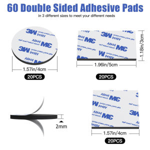 60Pcs Super Strong Double Sided Adhesive Foam Pads Extra Strong Double Sided Adhesive Tape For Home Office Accessories